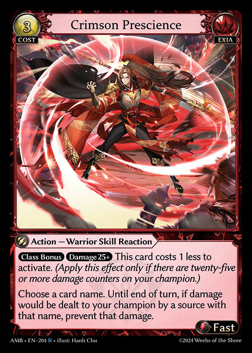 Crimson Prescience (Foil) - Ultra Rare Cards