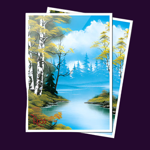 Ultra Pro - Bob Ross Lakeside Path - 105ct Apex Deck Protector Sleeves - Ultra Rare Cards