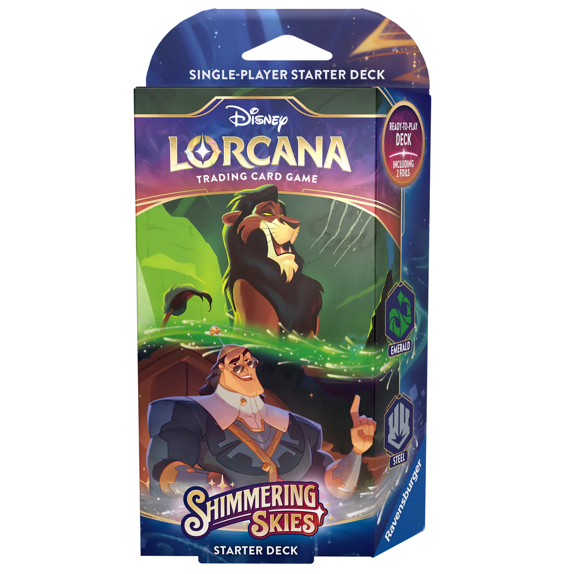 Disney Lorcana TCG Shimmering Skies Set 5 - Emerald & Steel Starter Deck - Ultra Rare Cards