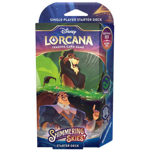 Disney Lorcana TCG Shimmering Skies Set 5 - Emerald & Steel Starter Deck - Ultra Rare Cards