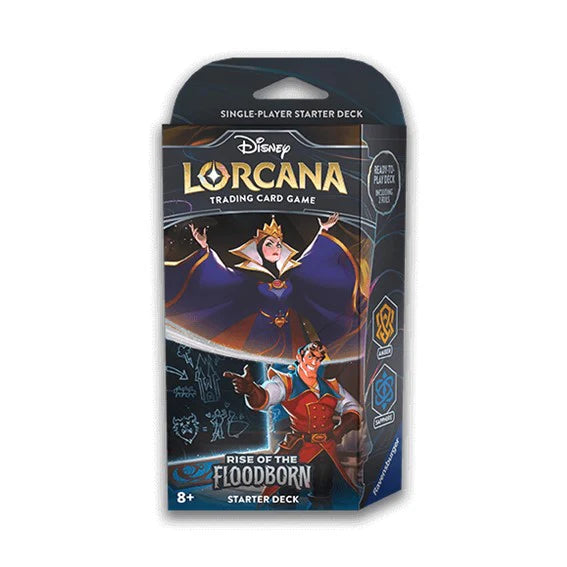 DISNEY LORCANA: RISE OF THE FLOODBORN STARTER DECK - THE QUEEN AND GASTON - Ultra Rare Cards