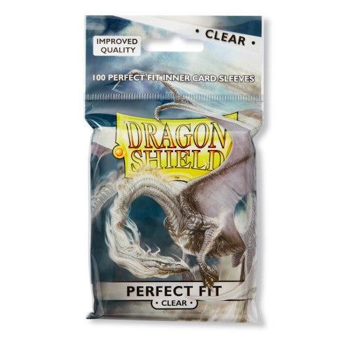 Dragon Shield - Perfect Fit Standard Size Sleeves 100pk - Clear - Ultra Rare Cards