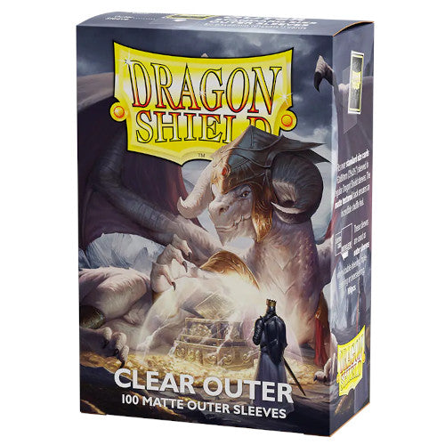 Dragon Shield - Standard Size Outer Sleeves 100pk - Matte Clear - Ultra Rare Cards