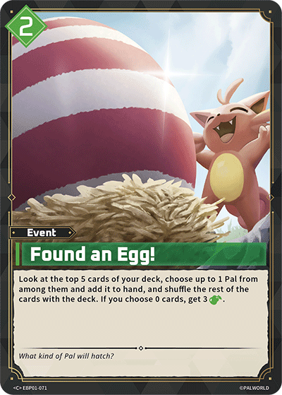 Found an Egg! - C