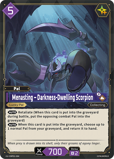 Menasting – Darkness-Dwelling Scorpion - U
