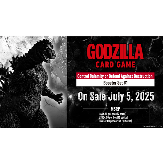 Godzilla Card Game - Set 1 - Booster Display CASE (18 Booster Boxes) - Ultra Rare Cards