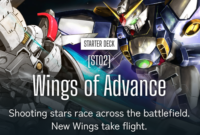 Gundam Card Game Starter Deck [ST02] - Wings of Advance - Ultra Rare Cards