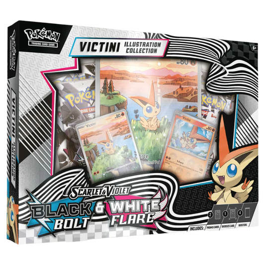 Pokémon TCG: Scarlet & Violet 10.5 - Black Bolt & White Flare Unova Victini Illustration Collection - Ultra Rare Cards