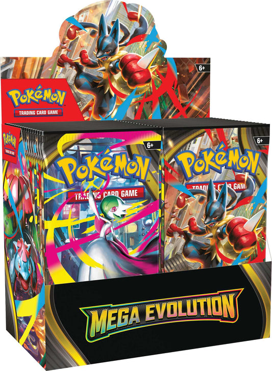 Pokémon trading card game packs with Mega Evolution theme