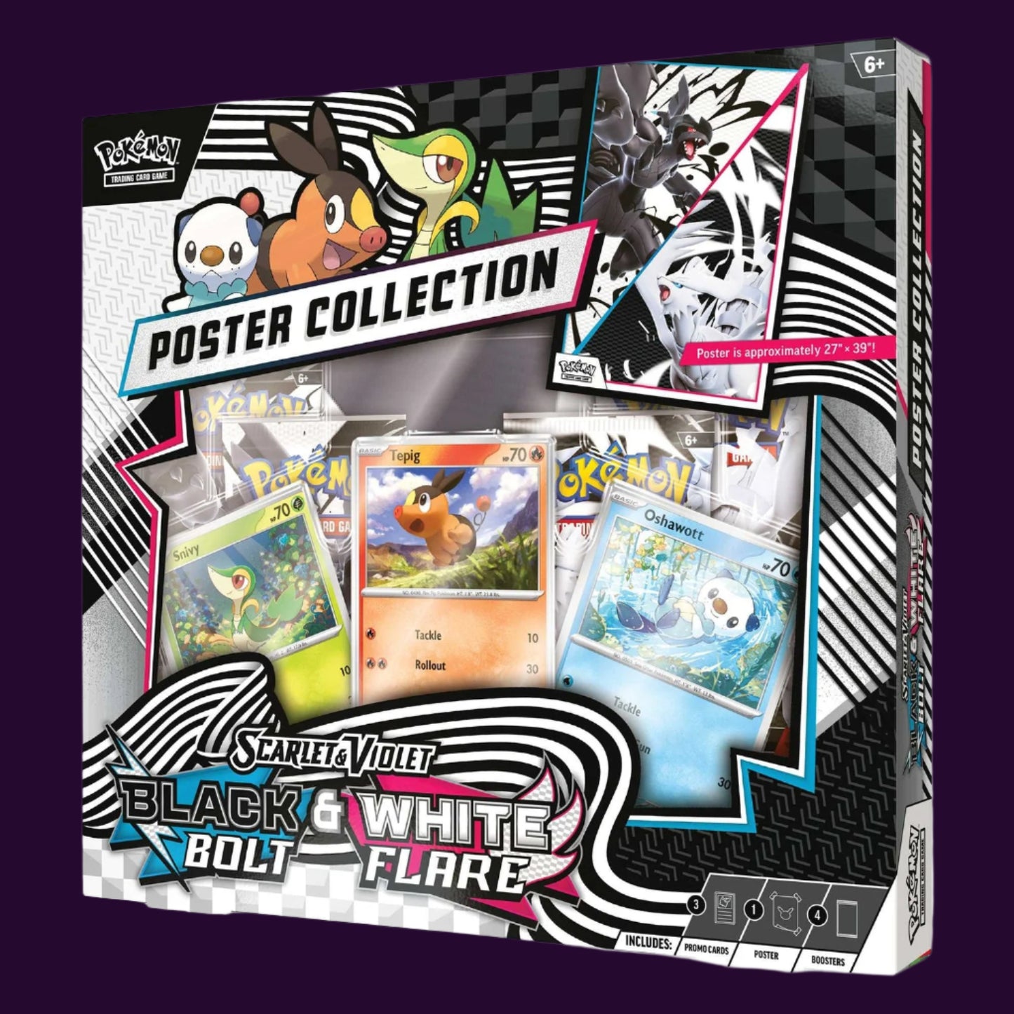 Pokémon TCG: Black Bolt & White Flare Unova Poster Collection