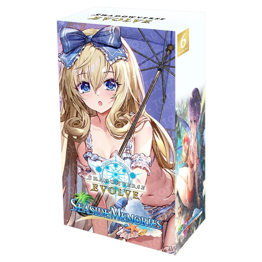 Anime character on a book or magazine cover with 'Shadowverse Evolve' branding.