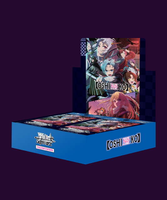 Sealed Weiss Schwarz OSHI NO KO Vol. 2 Booster Box in original retail packaging containing 12 booster packs.
