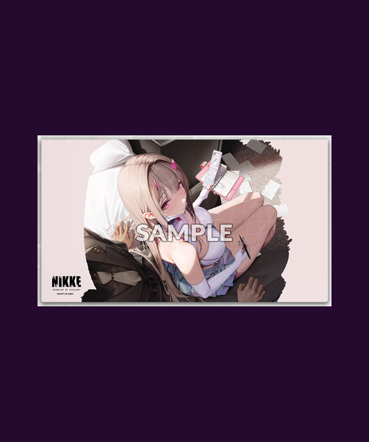 Official Weiss Schwarz Vol.17 rubber playmat featuring GODDESS OF VICTORY: NIKKE Viper Favorite Item artwork for trading card games.