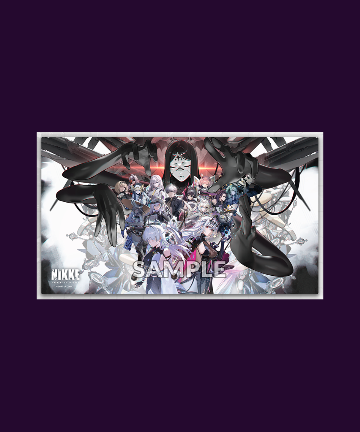 Official Weiss Schwarz Vol.18 rubber playmat featuring GODDESS OF VICTORY: NIKKE Goddess Fall artwork for trading card games.