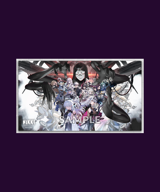 Official Weiss Schwarz Vol.18 rubber playmat featuring GODDESS OF VICTORY: NIKKE Goddess Fall artwork for trading card games.