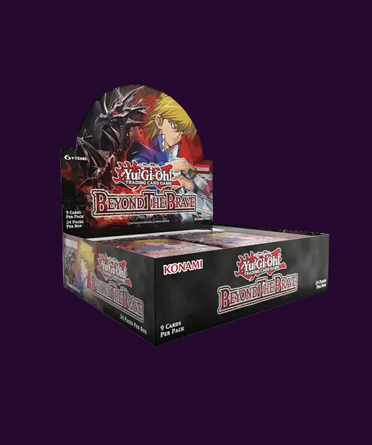 Sealed Yu-Gi-Oh! TCG Beyond the Brave Booster Box in original retail packaging containing booster packs.