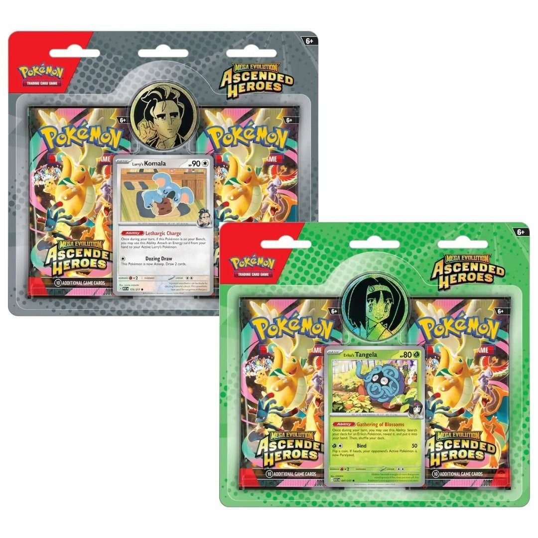 Pokémon TCG - Mega Evolution Ascended Heroes - Blister Collection BUNDLE (x2 Blister Packs)