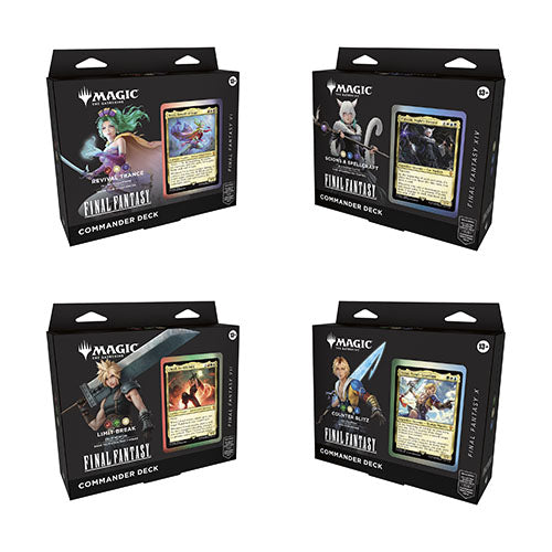 Magic: The Gathering - Final Fantasy Commander Deck - Set Of 4 - MEGA DEAL - Ultra Rare Cards