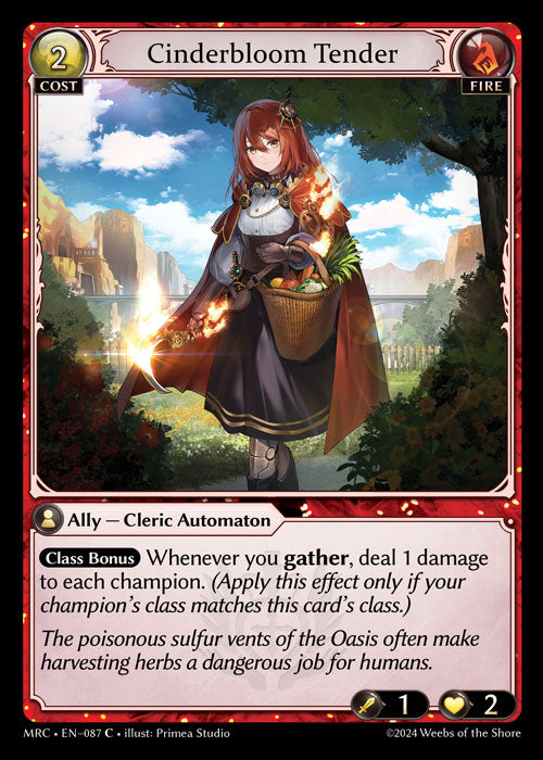 Cinderbloom Tender (Foil) - Ultra Rare Cards