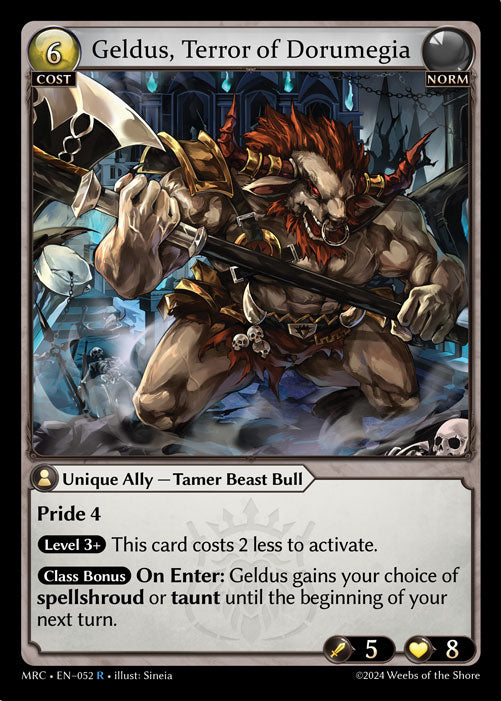 Geldus, Terror of Dorumegia - Ultra Rare Cards