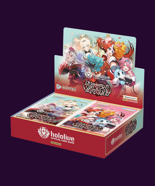 hololive OFFICIAL CARD GAME Ayakashi Vermilion Booster Box containing 12 official booster packs