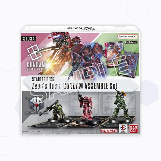 Gundam Card Game GUNDAM ASSEMBLE Starter Deck [ST03A] - Zeon’s Rush - Ultra Rare Cards