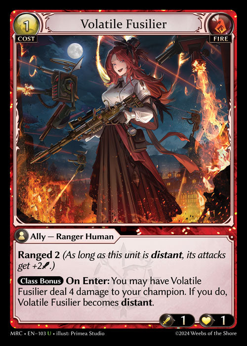 Volatile Fusilier (Foil) - Ultra Rare Cards
