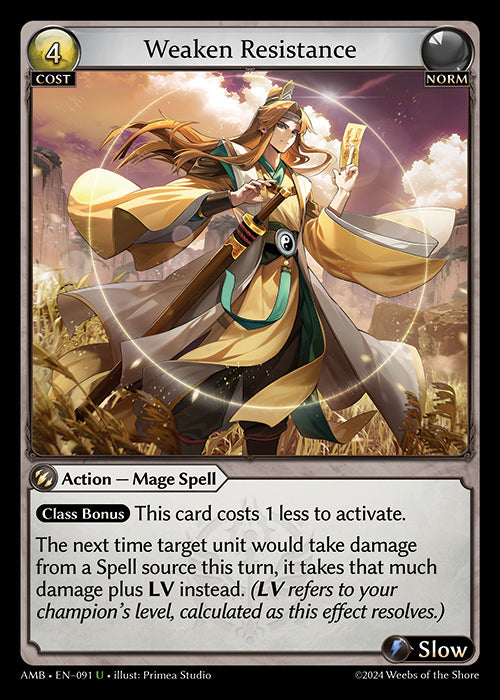 Weaken Resistance - Ultra Rare Cards