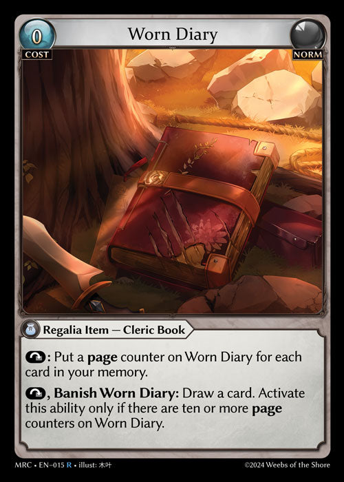 Worn Diary (Foil) - Ultra Rare Cards